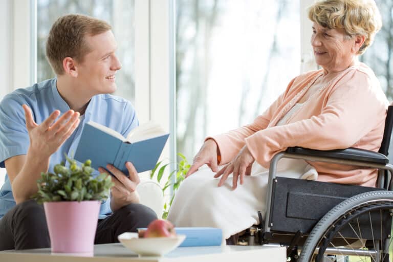 Companion care at home can help seniors enjoy reading again.