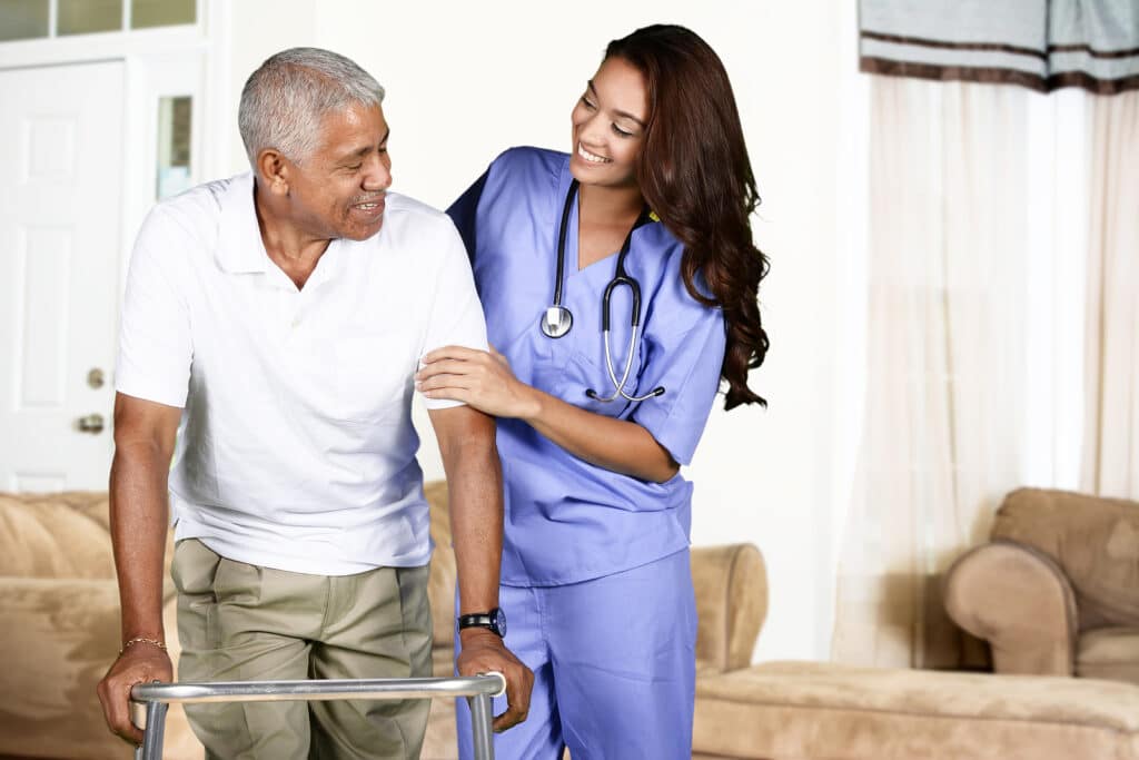 Skilled nursing care provides medical support at home for seniors with chronic illnesses.