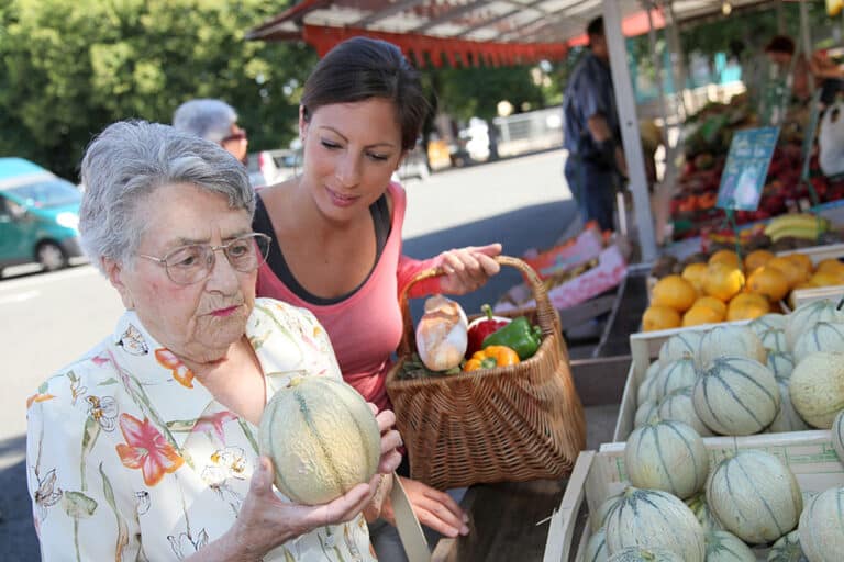 In-home care can help seniors eat healthier and on a budget.