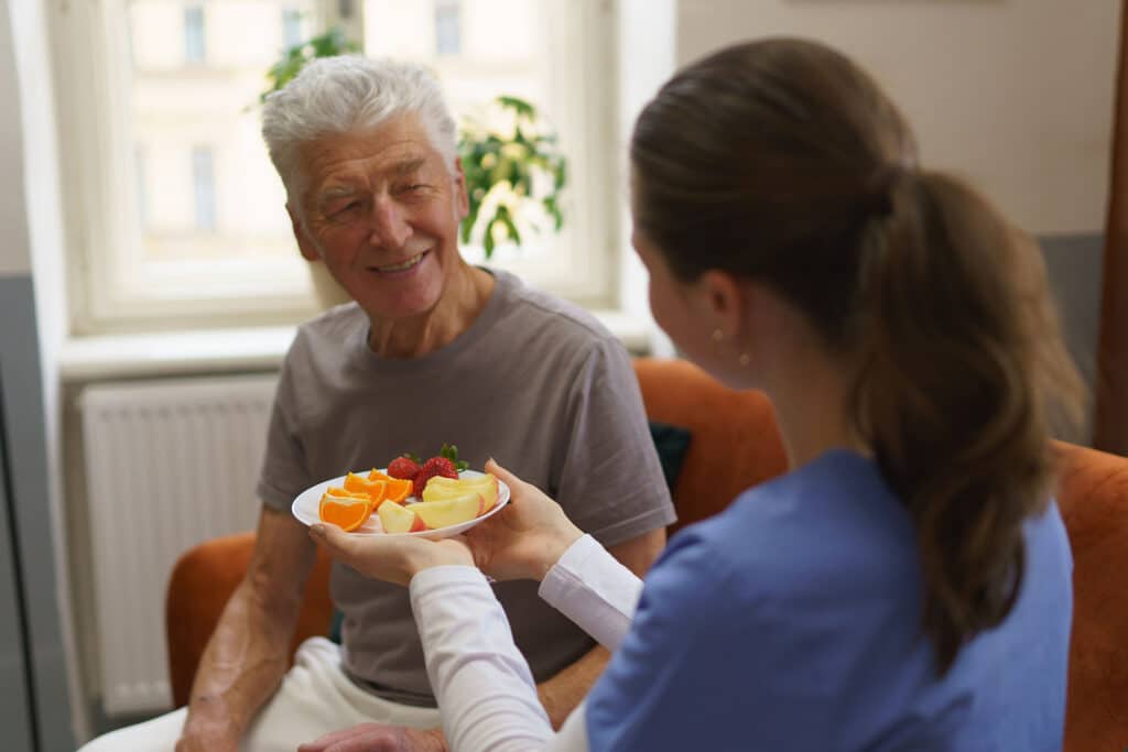 Personal care at home can help aging seniors with dietary support and meal prep for healthier eating habits.